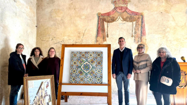 Restauración panel cerámico del Palau dels Vallterra (1)(1)