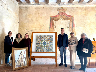 Restauración panel cerámico del Palau dels Vallterra (1)(1)