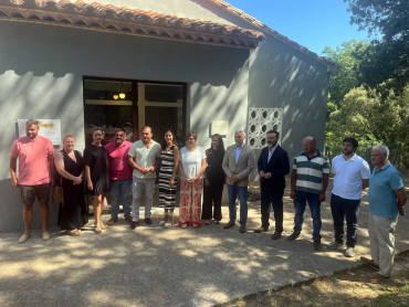 Presidenta Mancomunitat Alt Maestrat y autoridades